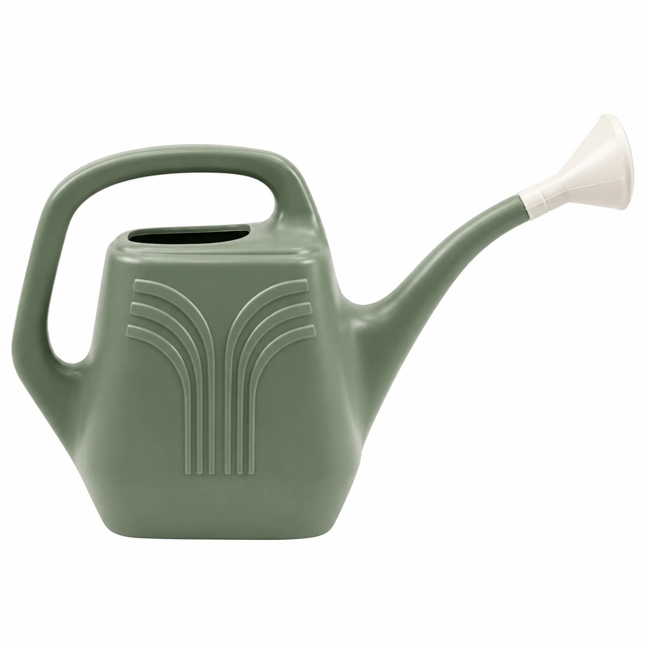 Arrosoir 10 L en plastique vert avec pommeau de pluie pour jardin