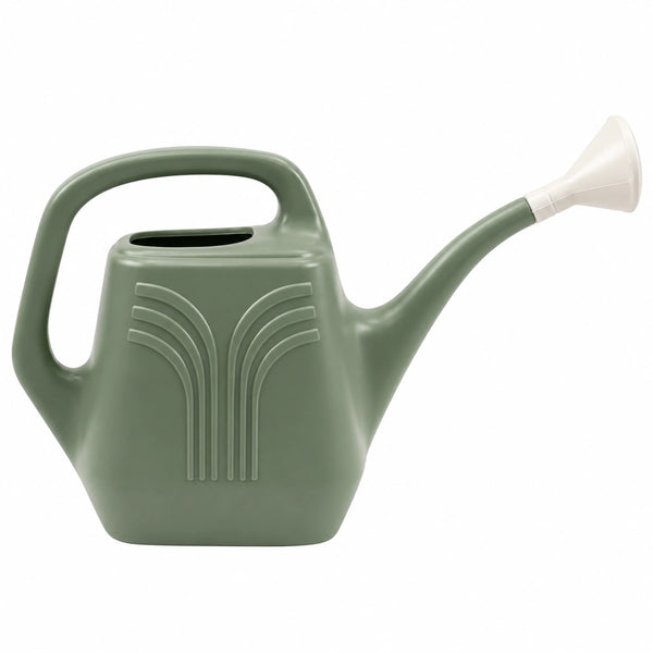Arrosoir 10 L en plastique vert avec pommeau de pluie pour jardin