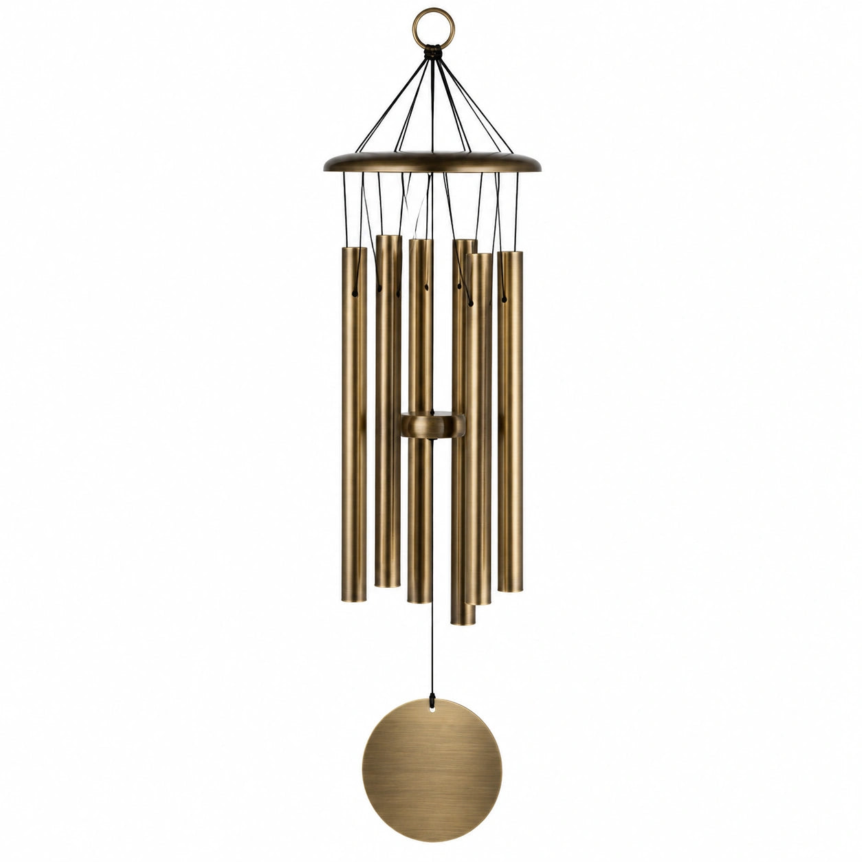 Carillon à vent 90 cm en métal bronze pour décoration intérieure et extérieure