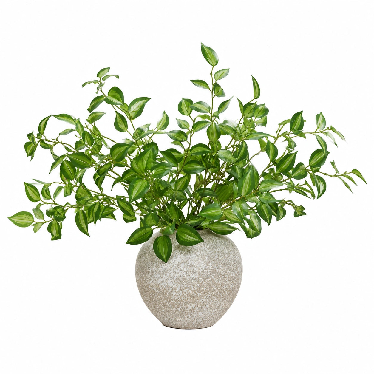 Plante verte artificielle 85 cm en plastique vert avec pot en céramique décoratif